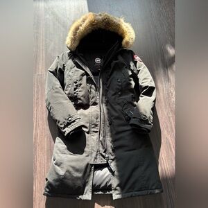 Canada Goose Black Kingston Parka with Fur Hood